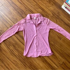 Sheer long sleeve shirt